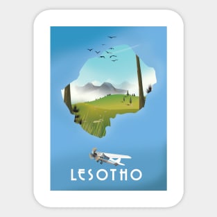 Lesotho Map Sticker